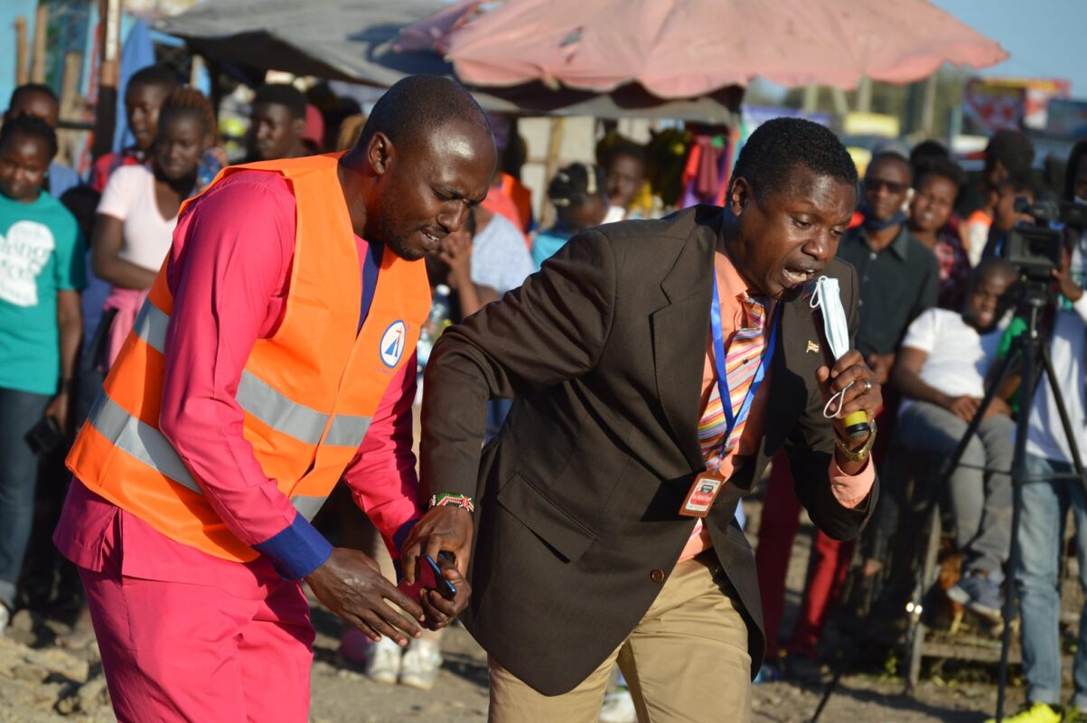 Rev Mitchell Ministering at Airways Crusade